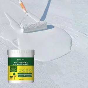 Waterborne Polyurethane Waterproof Agent for Exterior Wall Bathroom Toilet Floor Tiles Gray Permeable Wall Leak Repair Coating