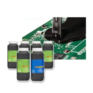 Waterproof Epoxy AB Resin Self Leveling Black Electronic Component Epoxy Resin for Electronic Potting