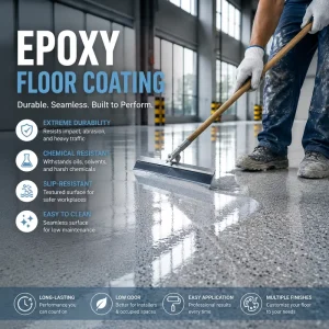 Waterproof Heat Resistant Clear Epoxy Water based Liquid Floor Coating with Strong Adhesion and Anti corrosion