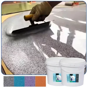 Waterproof Self Leveling Epoxy Resin Colored Sand Floor Paint Epoxy Flooring Coating for Concrete Floor