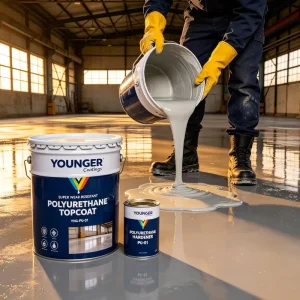 Wear Resistant Polyurethane Liquid Coating Low Taber Abrasion Excellent Scratch Impact Resistance Floor Coating
