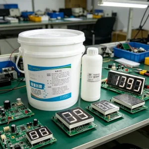 White & Black Low Shrinkage Epoxy Potting Adhesive Automotive Electronics Sealant For Circuit Board Encapsulation