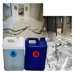 With High Glossy And Good Self-leveling Epoxy Flooring Resin Coating Epoxy Clock Making Marble Table Surface Coating