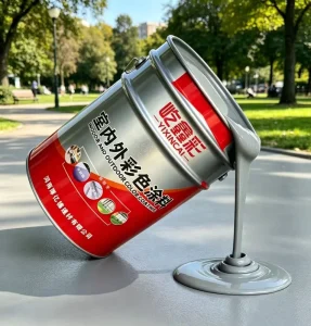 YIXINCAI Two Component Wear Resistant Acrylic Resin Liquid Floor Paint with Roller Brush Application for Garage & Commercial Use