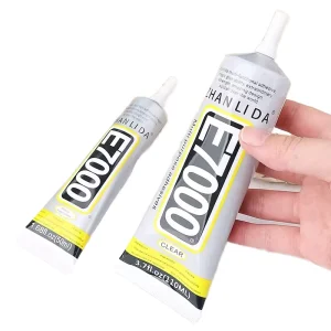 Zhanlida DIY E7000 Transparent Super Glue 50ml Footwear & Leather Bonding Water Solvent Fabric Glue