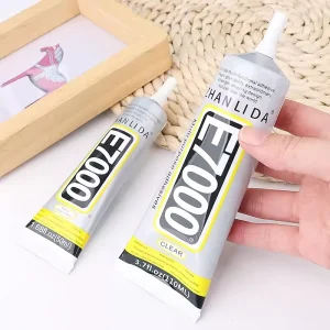 Zhanlida E7000 Polyurethane Clear Contact Fabric Glue with Precision Applicator Tip 110ml Glue Adhesive