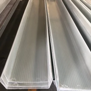 factory supply custom thickness cutome shape high strength durable fibreglass gutter