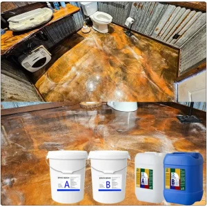 适用于家庭和商业地板的防水金属高级自流平液体环氧树脂涂料
